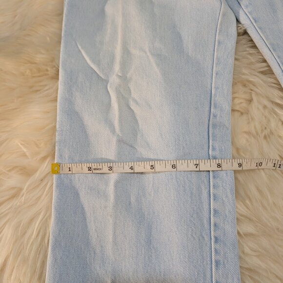 Vintage GWG Light Wash Scrubbies Creased Front High Rise Jeans Size 34x30 - Picture 6 of 16